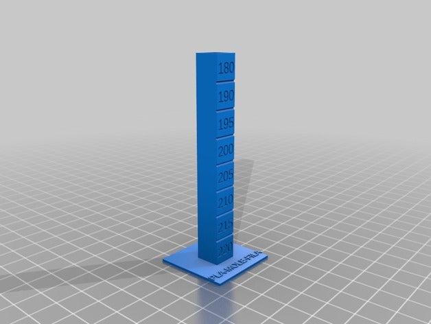 meine angepasste Temperatur-Kalibrierung-test costumizable 3d drucken tests 3D print model - Mito3D