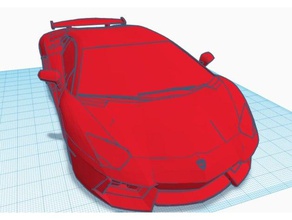 lambo spoiler de l'automobile voiture rapide lamborghini 3d print model - Mito3D