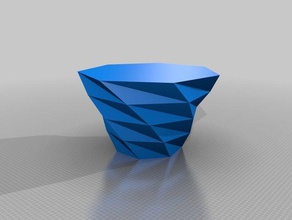 meine angepasste verdrehten polygon vase Container 3d print model - Mito3D
