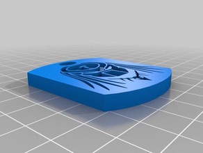 predator-Gesicht Schlüsselanhänger 3d print model - Mito3D