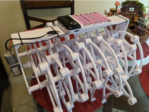 brabeast çift boyutu mekanik oyuncaklar makine strandbeest theo jansen walker yürüyüş 3D print model - Mito3D