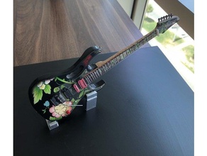 mini-modèle de guitare stand le bricolage titulaire 3d print model - Mito3D
