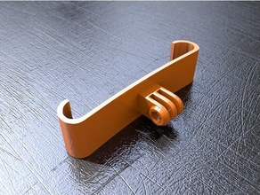 gopro mount carbon gt - senza viti dji osmo tasca evolvere in carbonio skateboard morsetto connettore monte stand 3d print model - Mito3D