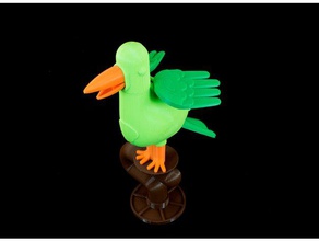 flapping mechanical bird toy toys automata 3d print model - Mito3D