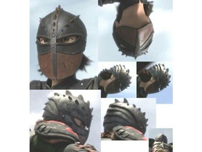 soluço haddock iii capacete filme 2 3 d impressão dragão dragões de trem httyd cavaleiro viking vikings guerreiro 3d print model - Mito3D