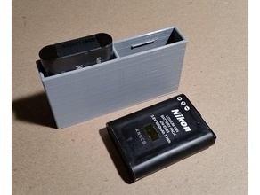 nikon en-el23 le boîtier de la batterie caméra 3d print model - Mito3D