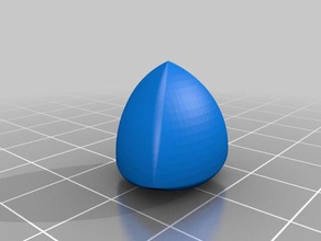 proper modified real reuleaux tetrahedron solid constant width math art 3d print model - Mito3D