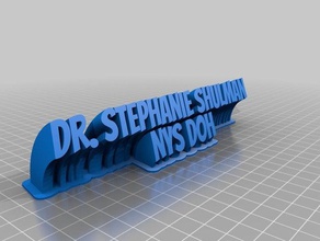 stephanie office customized 3d print model - Mito3D