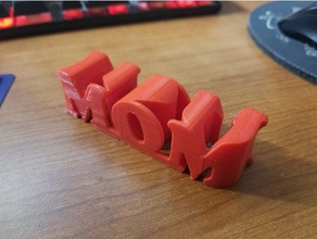 mom signs logos mother mothers day 3d print model - Mito3D