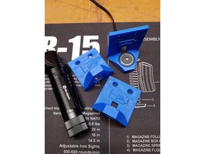 olight wall mount charging dock tools flashlight h2r nova 3d print model - Mito3D