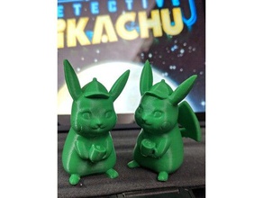 detective pikachu- coffee toy game accessories figure nintendo pikachu pokemon figures 3d print model - Mito3D