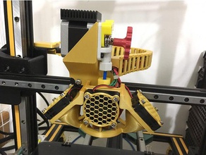 cr-10&cr-10s&enter3 direct fxtruder system fang cr-10 cr-10s creality ender 3 drive extruder fan 3d print model - Mito3D