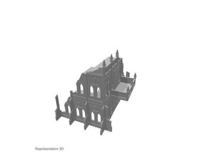 40k sanctum imperialis easy-print 3 parts buildings structures 28mm 40000 btiment dcor gothic imperial guard nsfw scenery scifi secteur sector space marines terrain warhammer 3d print model - Mito3D