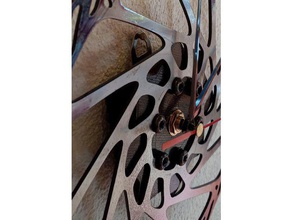 bicycle rotor clock wall mount decor 3d print model - Mito3D