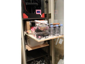 1 he holder drawer rails diy electronics enclosure hobby server cabinet rack wood woodworking 3d print model - Mito3D