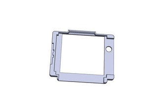 boxy pixel game boy color stock screen adapter other gameboy 3d print model - Mito3D
