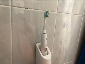 philips sonicare toothbrush holder wall mount charger bathroom philips-sonicare 3d print model - Mito3D
