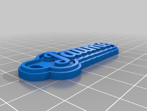 my customized multiline tag keychain signs logos 3d print model - Mito3D