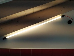 led tube wall mounts household architecture design forniture lamp holder light 3d print model - Mito3D