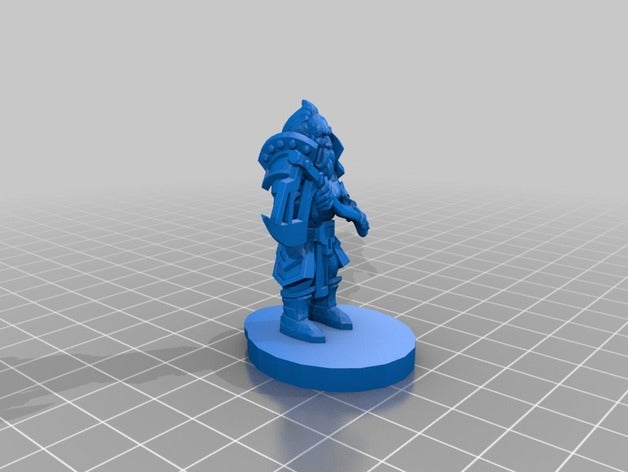 chess dwarf 3D print model - Mito3D