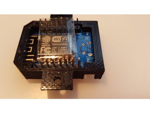 wemos d1 mini bumper mount rmx - Elektronik frame Fall case 3d print model - Mito3D