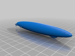 airship blimp airplane fly flying lighter-then-air ship 3d print model - Mito3D