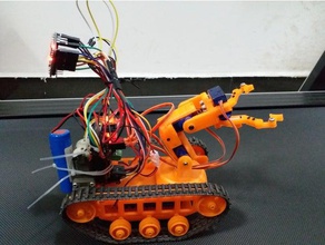snapper mini tamiya tank chassis 3d printing rc vehicle robot arm 3d print model - Mito3D