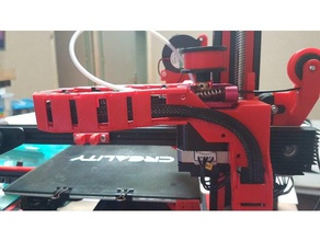 ender 3 Kabel Kette upgrade-Halterung extruder hotend filament-guide 3d Drucker Teile creality ender3 gentekiwi 3d print model - Mito3D