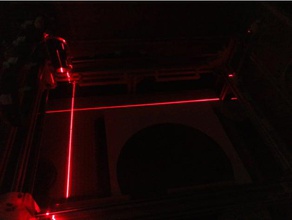 adjustibal position de la ligne laser, cnc au laser moulin 3d print model - Mito3D