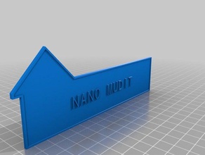 meine angepasste Tür-Namensschild outdoor Garten 3d print model - Mito3D