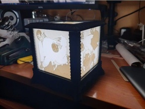 gothic litophane box decor 3d print model - Mito3D