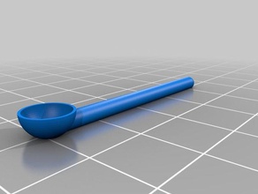 my customized parametric measuring spoon kitchen dining 3d print model - Mito3D