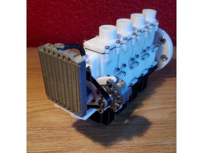 radiateur ventilateur durite alternateur verser le moteur d'air du de tuyau d'alternateur pneumatique rc des véhicules 3d print model - Mito3D