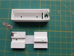 18650 battery case holder nickel straps stamper nickels 3d print model - Mito3D