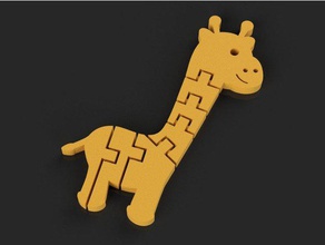 jirafa flexi a los animales flexible 3d print model - Mito3D