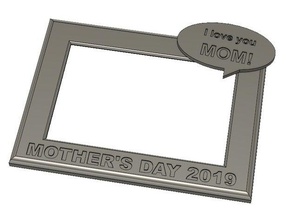 customizable mothers day frame decor mothersday picture 3d print model - Mito3D