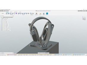 headphone stand logitech 6930 wireless headphones audio hanger holder 3d print model - Mito3D