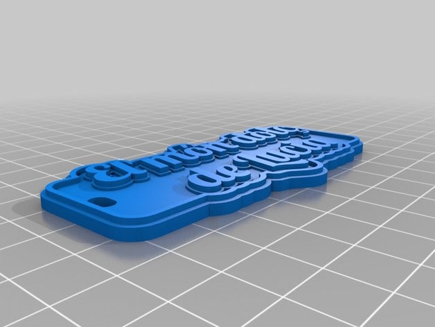 il mio personalizzato multiline tag portachiavi i segni loghi 3D print model - Mito3D