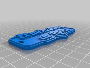 my customized multiline tag keychain signs logos 3d print model - Mito3D