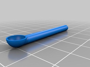 my customized parametric measuring spoon 3d print model - Mito3D