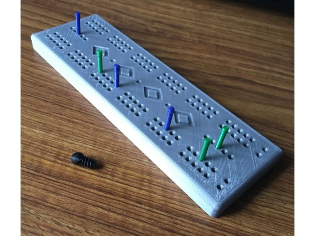 cribbage conselho de administração jogos 3D print model - Mito3D