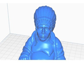 native american buddha 3d print model - Mito3D