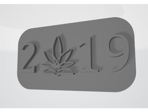 2018 2019 2020 2021 2022 icr csup Hanf-Namensschild, magnet Münzen Abzeichen 3d print model - Mito3D