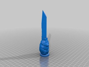 monkey knife sculptures 3d print model - Mito3D