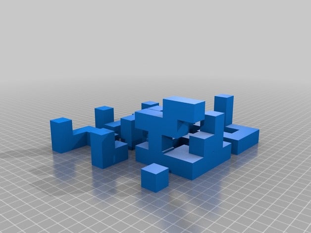 4x4 puzzle del cubo i 4 di 3D print model - Mito3D