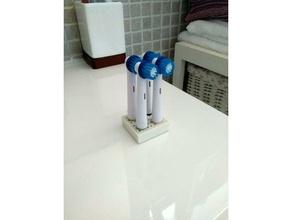 electric toothbrush caps holder bathroom utility 3d print model - Mito3D