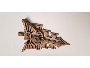 warhammer inquisitorial rosette keychain games 3d print model - Mito3D