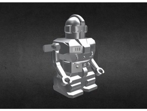 robot p-sharp creatures dc-motor little moving psharp 3d print model - Mito3D