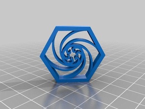 hexagon Skulpturen 3d print model - Mito3D