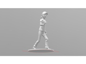clementine walking dead game no artifacts smoothed out video games character 3d print model - Mito3D